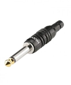 HICON jack (6,3mm), 2-pole , metal